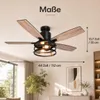 Deckenventilator mit Beleuchtung und Fernbedienung, Φ112cm Produktbild-Vorschau 7