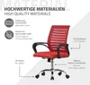 ML-Design Bürostuhl ergonomisch, Rot, 360° Drehstuhl mit Produktbild-Vorschau 6