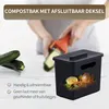 LoXa – Poubelle Vanessa 60 L – 3 compartiments – Couvercle Voir les images du produit 8