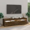 vidaXL TV-Schrank mit LED-Leuchten 2 Stk. Räuchereiche Produktbild-Vorschau 12