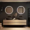 LoXa miroir de salle de bain Lena rond 60x60 cm avec Voir les images du produit 4