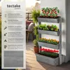 Vertikální postel Flora, lakované dřevo, včetně rostlinného Náhled obrázku produktu 2