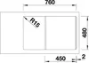 Blanco SONA 45 S lavello 780 x 500 mm antracite 519662 Anteprima dell’immagine prodotto 5