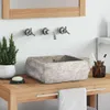 vidaXL Waschbecken Grau 30x30x13 cm Marmor Produktbild-Vorschau 2
