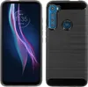 Siliconen hoesje, carbon design, voor de MOTOROLA ONE Productafbeelding-voorbeeld 1