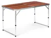 Tavolino da campeggio pieghevole, piano marrone, 120x60 cm, Anteprima dell’immagine prodotto 1