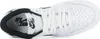 Top-down view of a white Nike Jordan 1 Retro Low sneaker with black accents. Náhled obrázku produktu