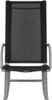 A front view of a black and gray rocking chair. Produktbild-Vorschau
