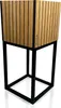 Blumenbeet štvorcový LOFT FIORINO Lišty 22x22x50 cm Náhľad obrázku produktu 2