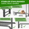 TTL GARDEN Kaminholzregal L 300x36x116cm Schwarz mit Produktbild-Vorschau 4