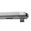 A close-up side view of a waterproof LED light fixture with two LED tubes. Produktbild-Vorschau