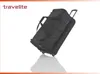 A black Travelite trolley bag is shown against a white background. Produktbild-Vorschau