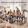 HOKEEPER Esstisch Set mit 2 Bänken, Platzsparende Produktbild-Vorschau 7