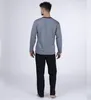 Moonline - Herren Schlafanzug lang aus 100% Baumwolle mit Produktbild-Vorschau 2
