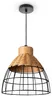 Rattan Pendelleuchte Wohnzimmer Tischleuchte Boho Käfig Produktbild-Vorschau 1