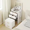 HOMCOM 3 in 1 Schminktisch mit Hocker, Kosmetiktisch mit Produktbild-Vorschau 2