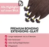 hair2heart Premium Extensions Echthaar Bondings glatt - 25 Produktbild-Vorschau 3