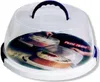 plast team Tortenhaube rund transparent/weiß Produktbild-Vorschau 1