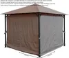 4 Seitenteile für Pavillon Paris 3x3m Seitenwand Taupe Produktbild-Vorschau 2