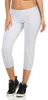Damen Jogginhose 3/4 Sport-Hose Baumwolle mit Tasche; Grau Produktbild-Vorschau 2