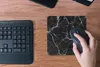 MuchoWow® Mauspad Mousepad Marmor - Schwarz - Weiß - Textur Produktbild-Vorschau 4