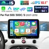 Carplay 10" Android 15 Autoradio per FIAT 500 2007-2015 GPS Anteprima dell’immagine prodotto 1
