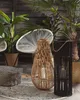 BELIANI Laterne Hellbraun 77 cm aus Bambusholz und Glas mit Produktbild-Vorschau 4