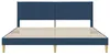 vidaXL Bettrahmen mit Kopfteil Blau 180 x 200 cm Stoff Produktbild-Vorschau 4
