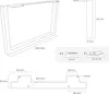 Diagrams and measurements for furniture feet. Náhľad obrázku produktu