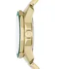 Side view of a gold watch with a green bezel. Anteprima dell’immagine prodotto