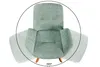 riess- ambiente Drehbarer Design Stuhl BALTIC mint Bouclé Produktbild-Vorschau 11