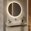 Mirlux LED Badspiegel rund 80 cm rahmenlos dimmbar Produktbild-Vorschau 1
