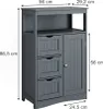 Midi skříňka Vicco Bianco Šedá 56 x 86.5 cm, Model 54450 Náhled obrázku produktu 2