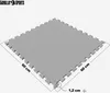A single grey puzzle mat is shown from a diagonal top-down perspective on a white background. Dimensions are indicated by dashed lines and text. Produktbild-Vorschau