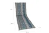 GO-DE Textil, Liegenauflage, Ornamentstreifen blau grau, Produktbild-Vorschau 2