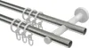Interdeco Gardinenstange / Vorhangstange Edelstahl-Optik, Produktbild-Vorschau 3