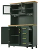 Buffetsch kast, opbergkast, keukenkast, 105,5 x 40 x 180 Productafbeelding-voorbeeld 7