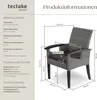 TecTake 404806, Polyester, Guma, Šedá Náhled obrázku produktu 12
