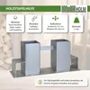 4er Set Holzstapelhilfe feuerverzinkter Stahl 34x10x15 cm Produktbild-Vorschau 2