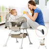 UISEBRT Kinderhochstuhl Höhenverstellbar mit 4 Rollen und Produktbild-Vorschau 1