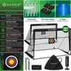 A collage of product images and descriptive text for KESSER® football goals and accessories. Produktbild-Vorschau