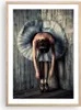 Gerahmtes Poster - Rahmen in heller Eiche - Ballerina Produktbild-Vorschau 1