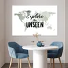MuchoWow® Poster Weltkarte - Weiß - Zitat 120x80 cm - Produktbild-Vorschau 5