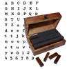 Kurtzy Stempel Set Holz & Gummi, Buchstaben Stempel Produktbild-Vorschau 9