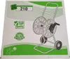 The image shows the packaging of a hose reel, with a line drawing of the product on the right side. Náhľad obrázku produktu