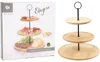 Servierständer mit 3 Ebenen Excellent Houseware, Bambus, Produktbild-Vorschau 3