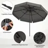 Parasol COSTWAY φ300cm, parasol de jardin à 3 niveaux avec Voir les images du produit 7