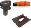 Klöber-Set10 Dachentlüftung DN100 Braun kurz Frankfurter Produktbild-Vorschau 1