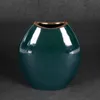 Keramikvase MORA, 14x7x16 cm, dunkelgrün Produktbild-Vorschau 2
