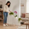 DanDiBo Sgabello per fiori Bianco in metallo quadrato 96314 Anteprima dell’immagine prodotto 9